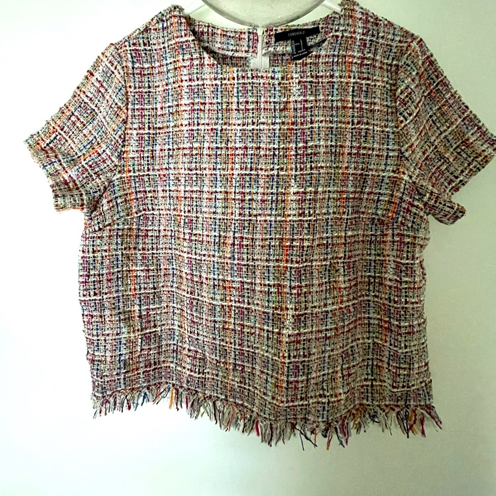 Forever 21 Boucle Fabric Blouse